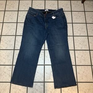 Blue denim tighter tummy boot jeans